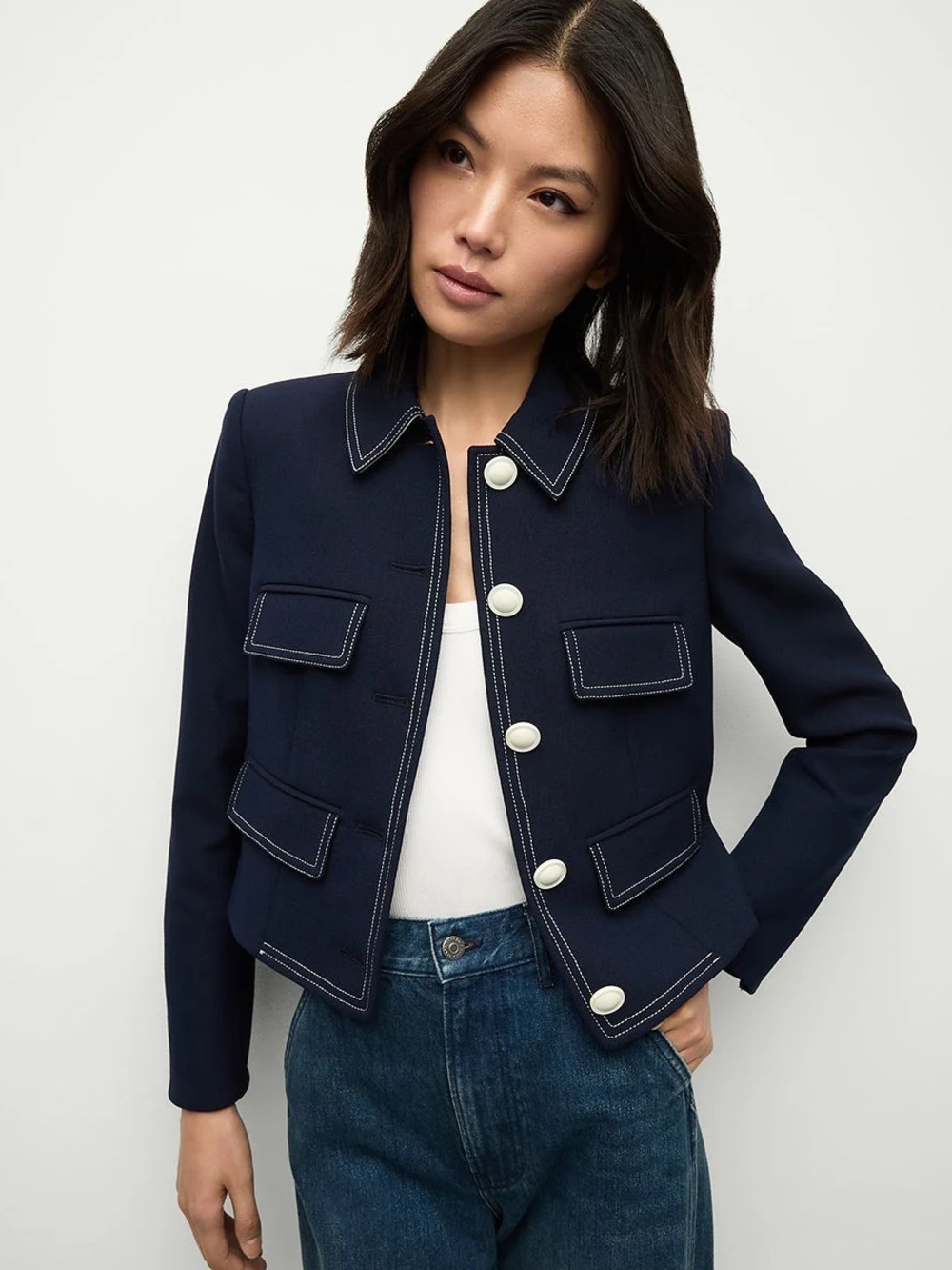 Veronica Beard Constantine Cropped Jacket Size 12